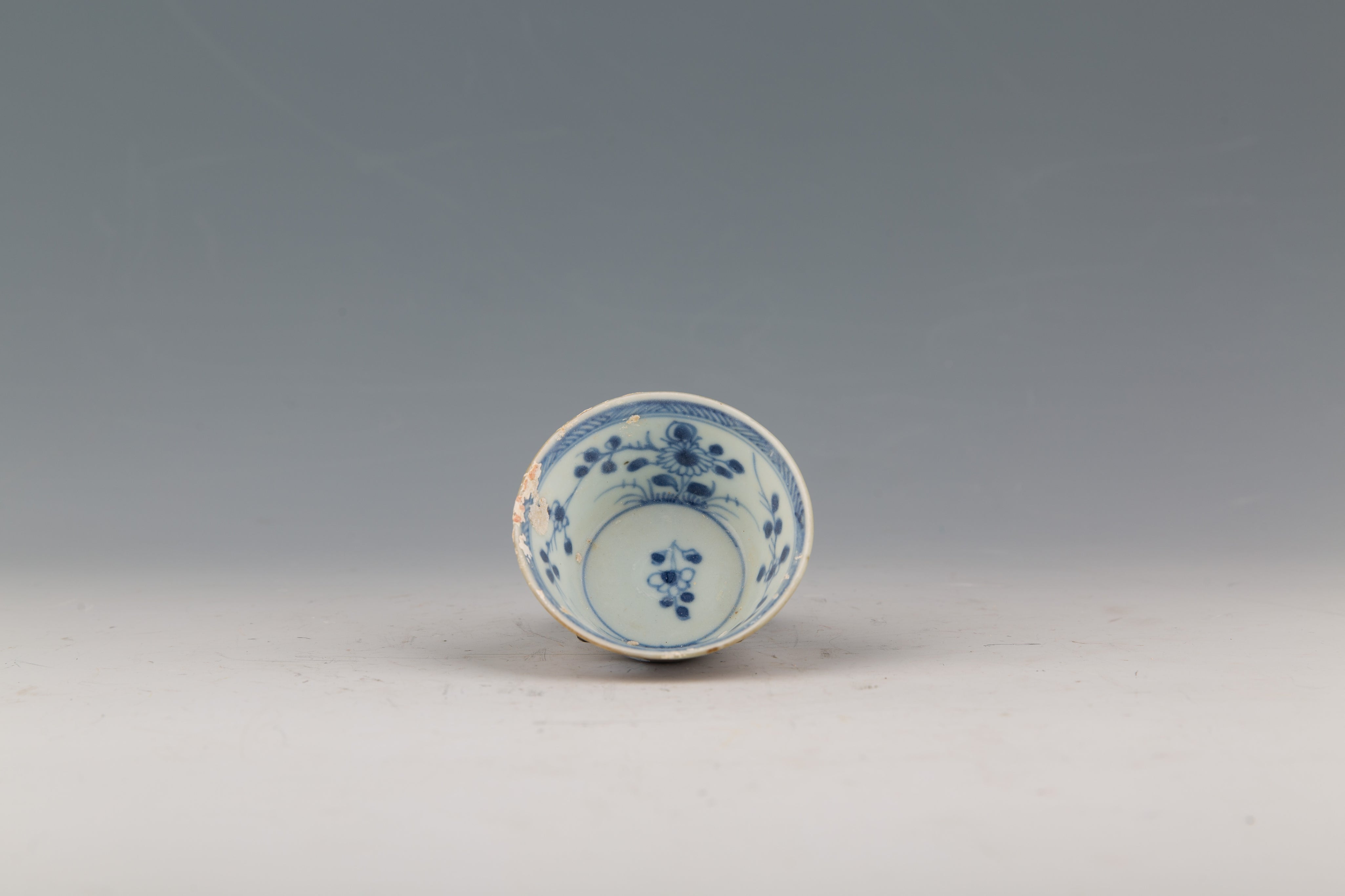 Blue and White Tea Bowls and Dishes