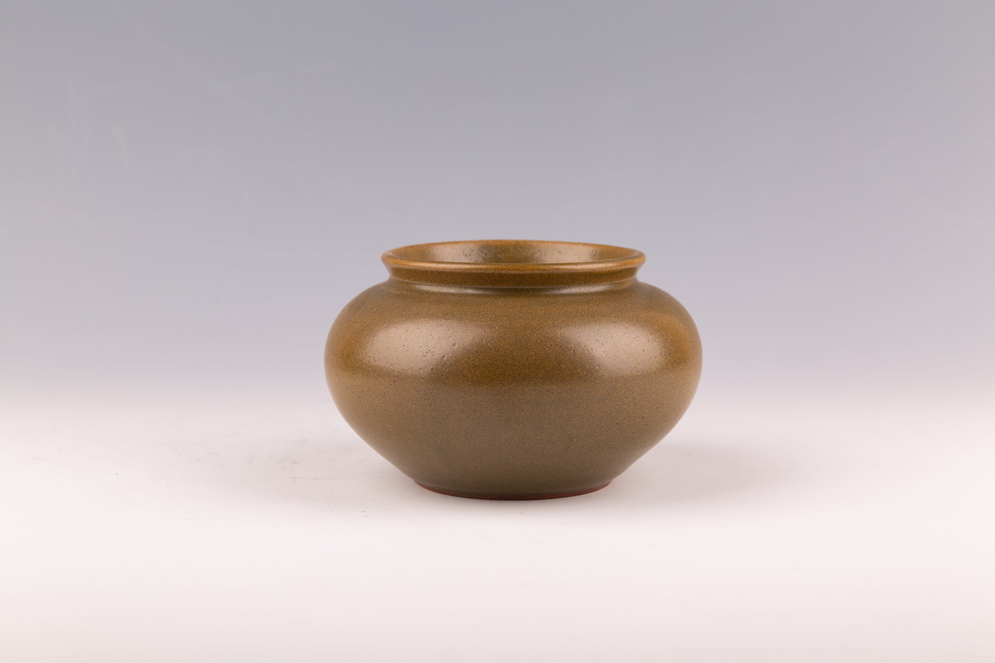 Chinese Tea Dust Glazed Porcelain Vase