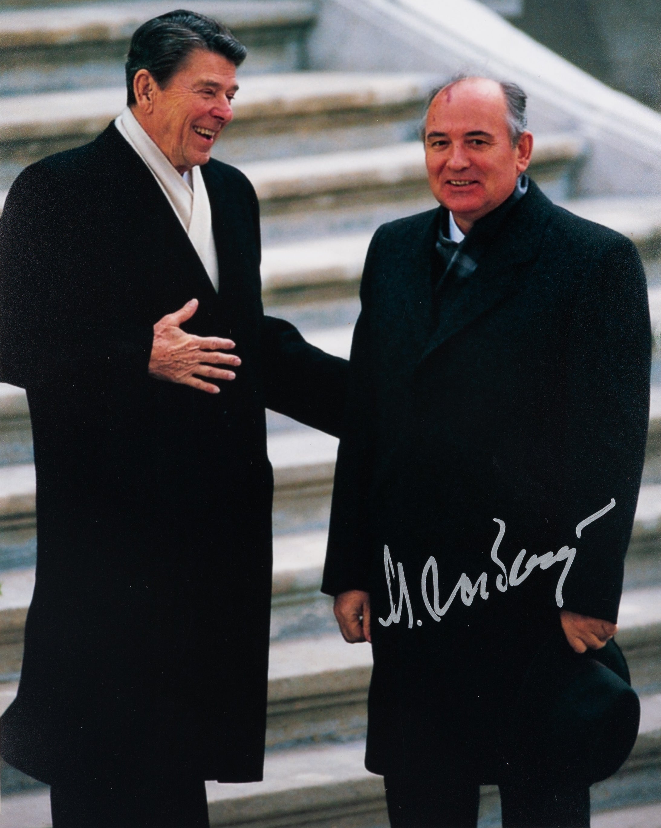 Rare Mikhail Gorbachev Autographed Photo From 1985 Geneva Summit