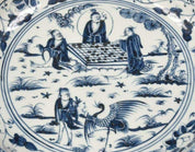 Yuan Dynasty Style Chinese Blue and White Seat