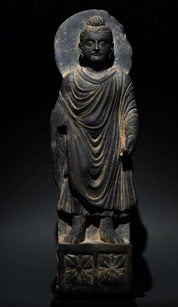 Gandharan Grey Schist Buddha Statue