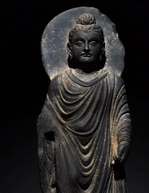 Gandharan Grey Schist Buddha Statue