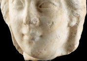 Roman Marble Head of a Woman or Goddess