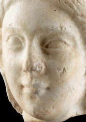 Roman Marble Head of a Woman or Goddess