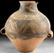 Majiayao Culture Double-Handled Ceramic Vessel