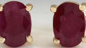 1.80 CTW Natural Red Ruby Earrings