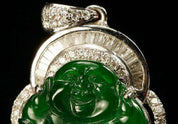 Chinese Jadeite Buddha Pendant