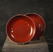 Red Porcelain Plates