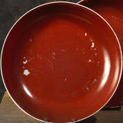 Red Porcelain Plates