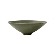 Dark Green Longquan Style Celadon Conical Bowl