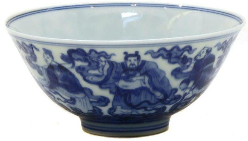 Chinese Blue and White Bowl, Qianlong Mark