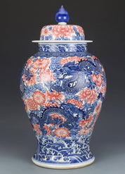 Multicolored Large Porcelain Vase