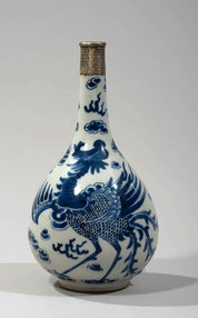 19th Century Vietnamese Porcelain Bottle Vase