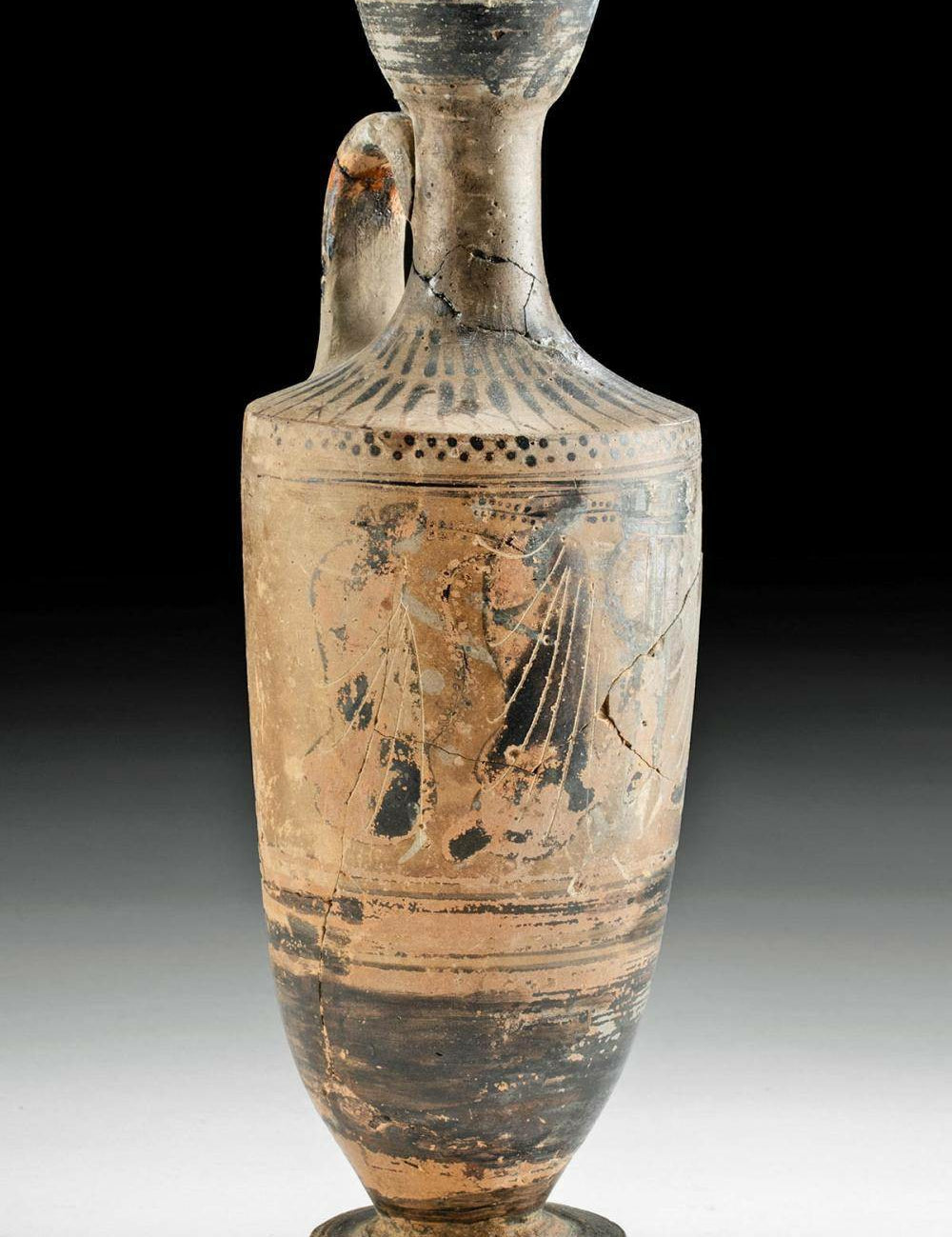 Time Capsule from Ancient Greece! Black-Figure Lekythos - Athens, Early 5th Century