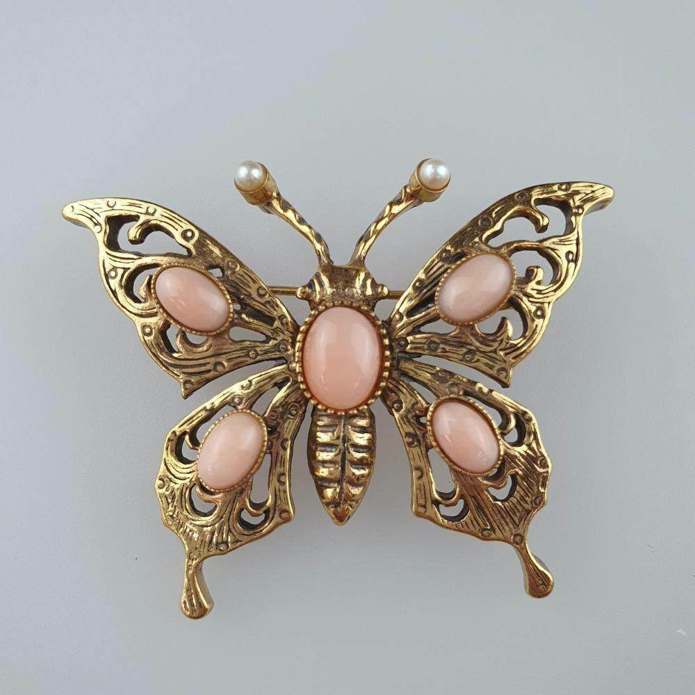 Vintage-Style Butterfly Brooch