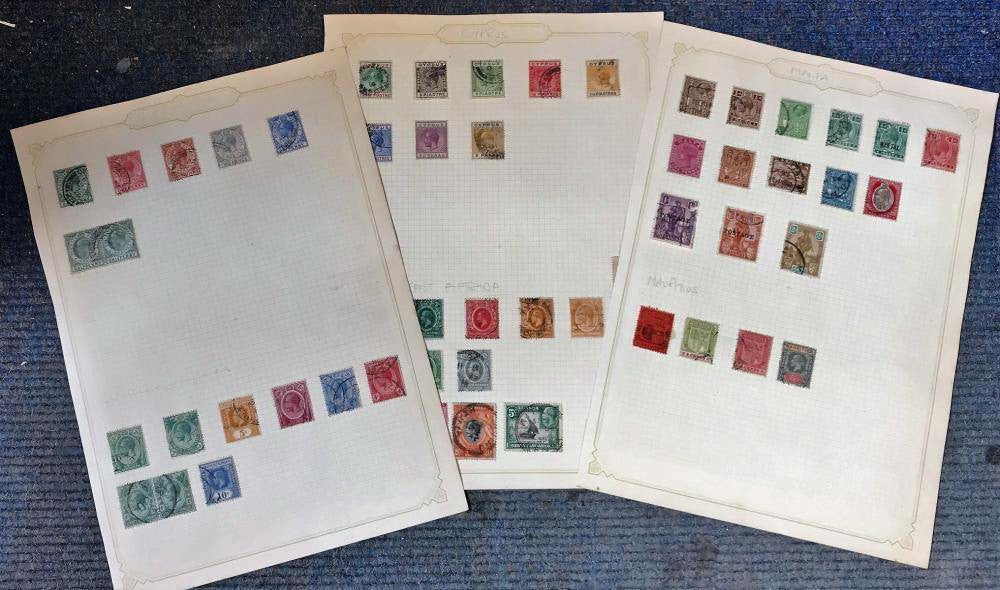 Commonwealth Stamp Collection: Cyprus, East Africa, Malta, Mauritius, Gibraltar, and Channel Settlements