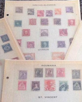 World Stamp Collection: Czechoslovakia, Cyprus, Yugoslavia, Palestine, Poland, Romania