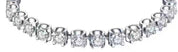 14K White Gold 2 CTW Half Baffle Tennis Bracelet