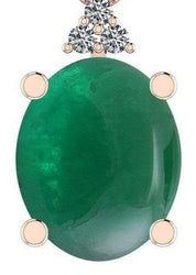 Certified 16.87 CTW Emerald and Diamond Victorian Pendant