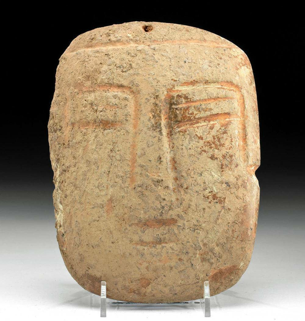 Pre-Columbian Anthropomorphic Mask - Mexico, Guerrero, Mezcala (700-200 BCE)