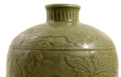 Large Chinese Seladon Glazed Porcelain Vase