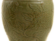 Large Chinese Seladon Glazed Porcelain Vase