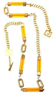 Set of Four Amber Running-Bead Necklaces