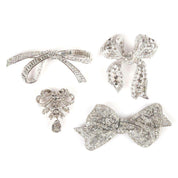 Collection of Four Vintage Diamond Bow Brooches