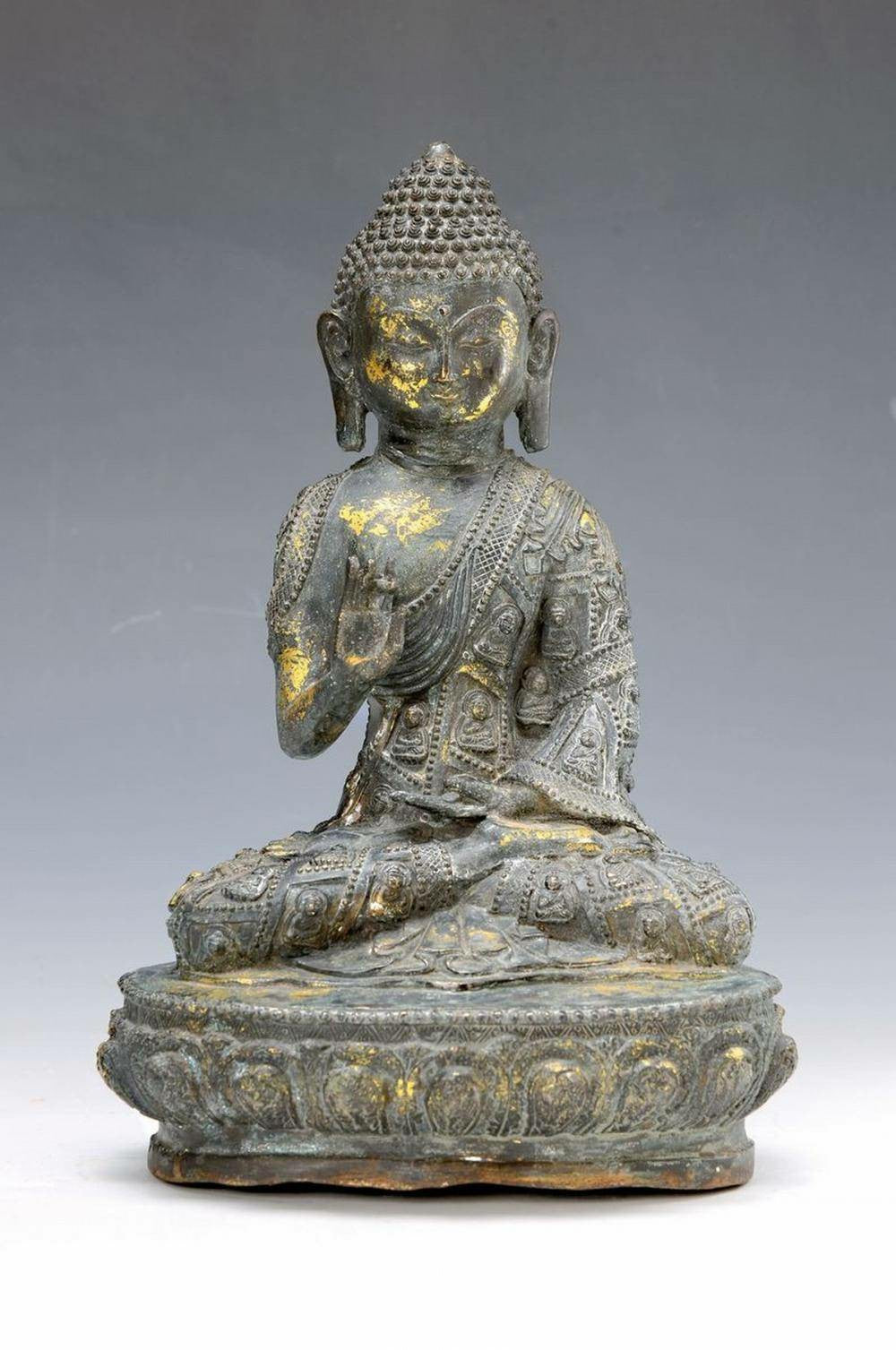 Chinese-Tibetan Bronze Buddha