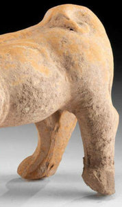 Han Dynasty Terracotta Guardian Dog Sculpture