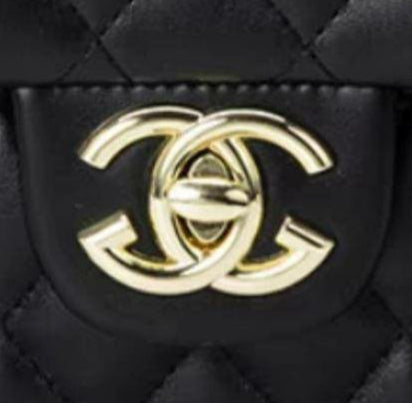 CHANEL Quilted Black Leather Tote