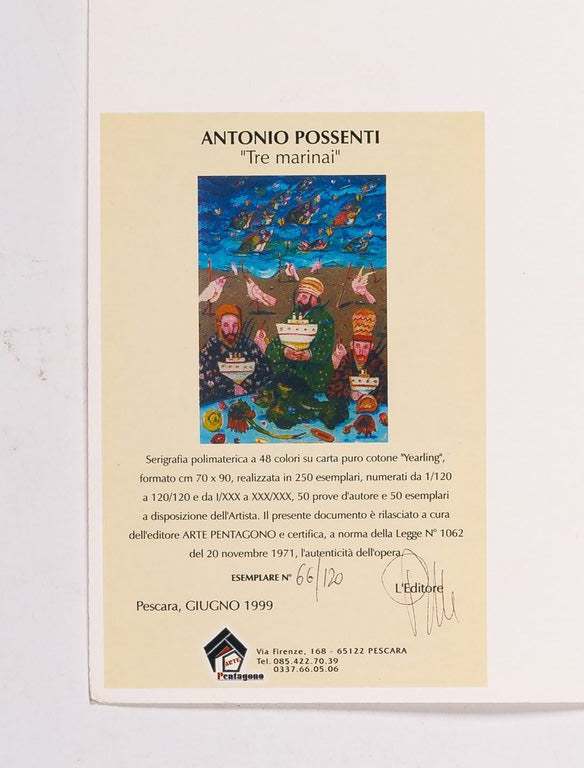 Antonio Possenti, 'Tre Marinai'