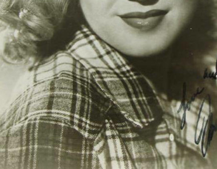 Marilyn Monroe Signed Black-and-White Photograph