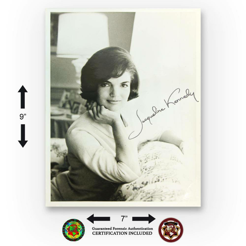 Jacqueline Kennedy Signed Black-and-White Photograph