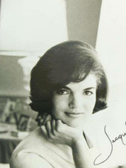 Jacqueline Kennedy Signed Black-and-White Photograph