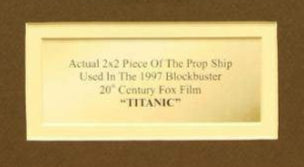 Titanic (1997) Prop and Memorabilia Collection