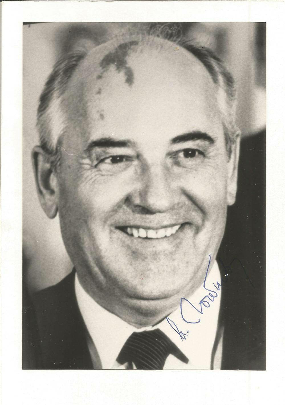 Signed Photograph of Mikhail Gorbachev