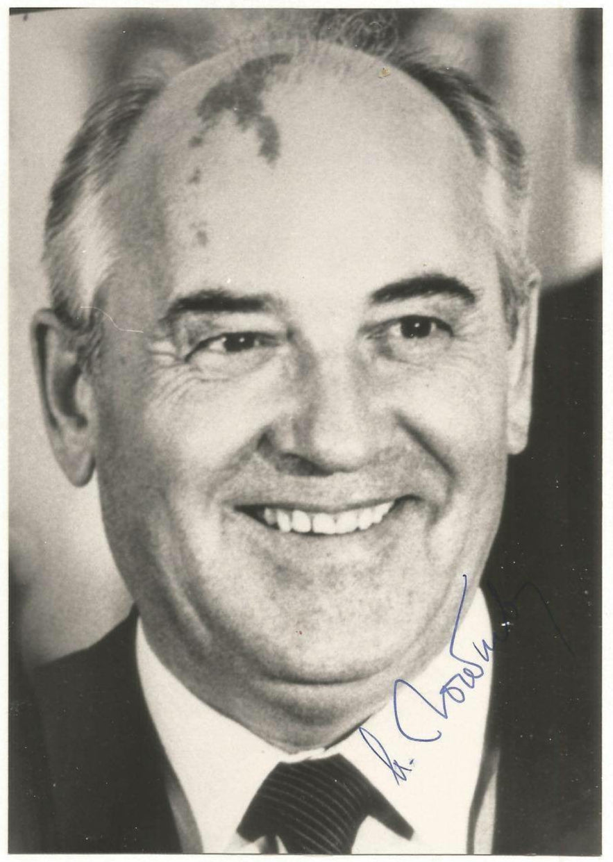 Signed Photograph of Mikhail Gorbachev