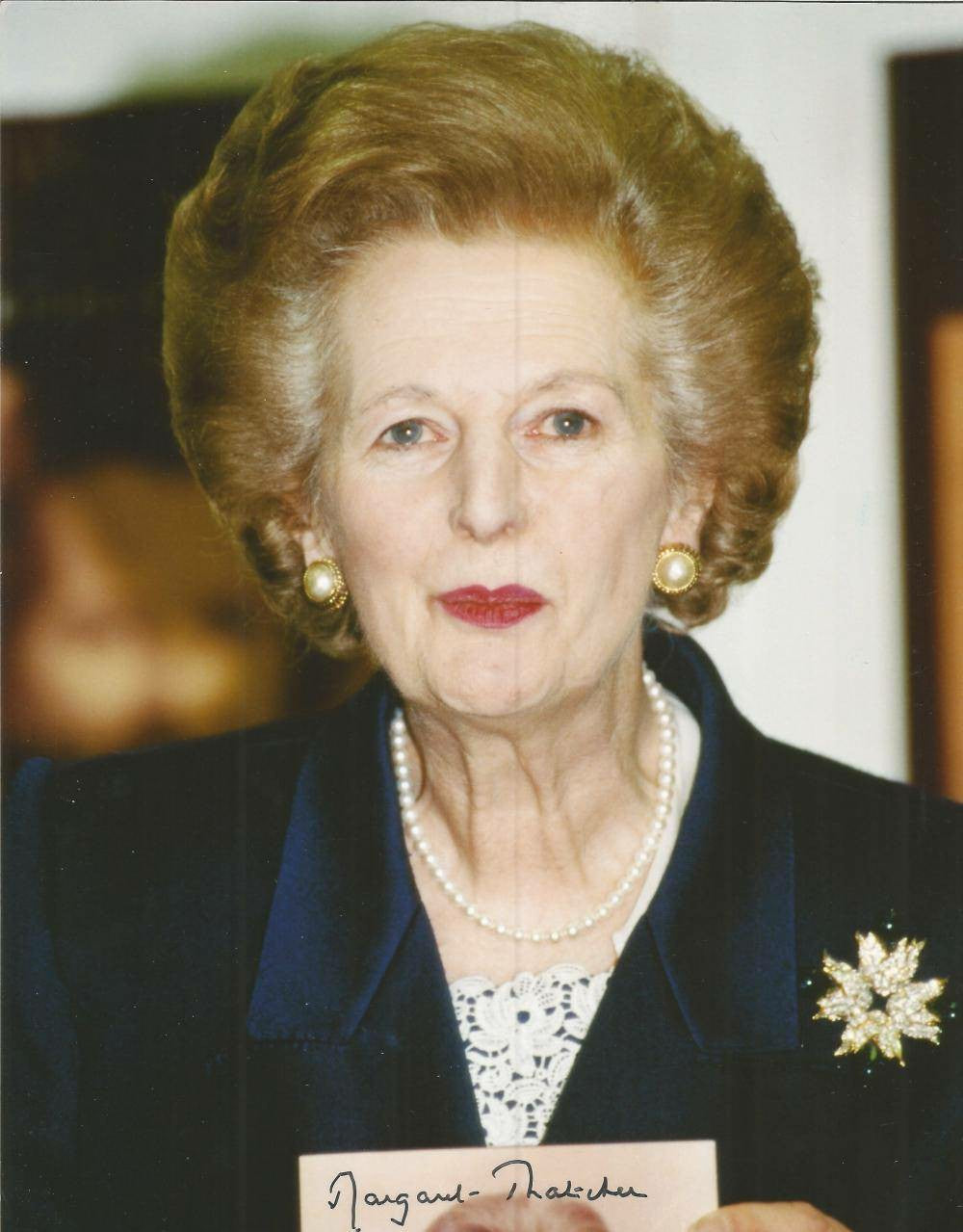 Margaret Thatcher Signed Photograph