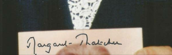 Margaret Thatcher Signed Photograph