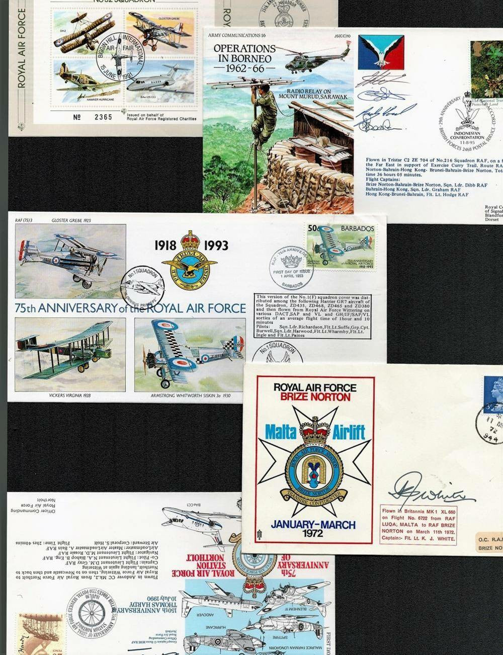 Collection of 5 Flying FDCs with Multi-Signatures