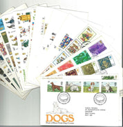 Collection of 65 FDCs and Commemorative Covers with FDI Postmarks and Stamps