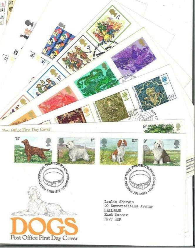 Collection of 65 FDCs and Commemorative Covers with FDI Postmarks and Stamps