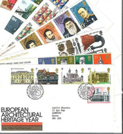 Collection of 44 FDCs and Commemorative Covers with FDI Postmarks and Stamps