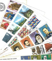 Collection of 44 FDCs and Commemorative Covers with FDI Postmarks and Stamps