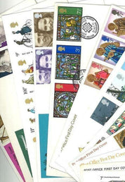 Collection of 44 FDCs and Commemorative Covers with FDI Postmarks and Stamps