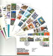 Collection of 44 FDCs and Commemorative Covers with FDI Postmarks and Stamps