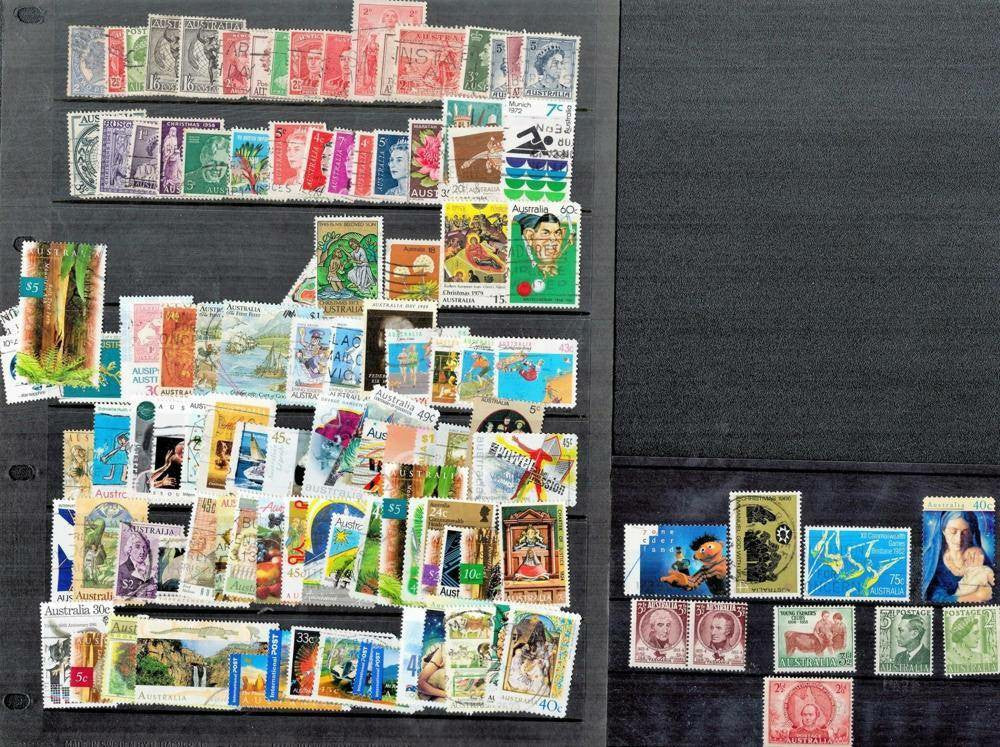 Australian Used Stamps in Hingeless Photo Album