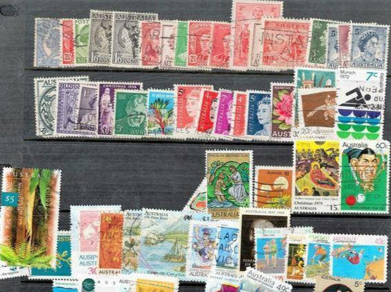 Australian Used Stamps in Hingeless Photo Album