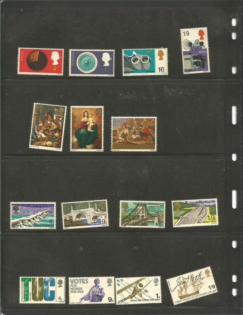 GB Mint Stamps - Complete Collection of Commemorative Stamps (1967–1974)